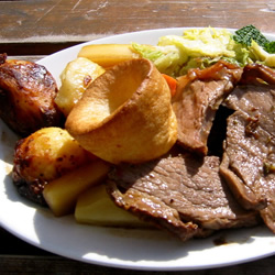 Beef with Yorkshire Puddings