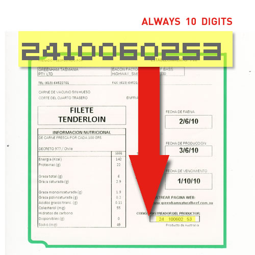 How to enter in a BL or Barcode Number - Spanish