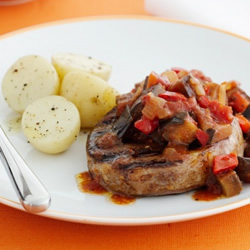 Steak with Ratatouille