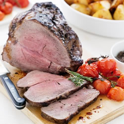 Roast Beef with Roasted Tomatoes and Tapenade