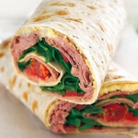 Roast Beef and Rocket Wrap