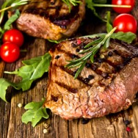 Marinated Beef Fillet with Truss Tomatoes